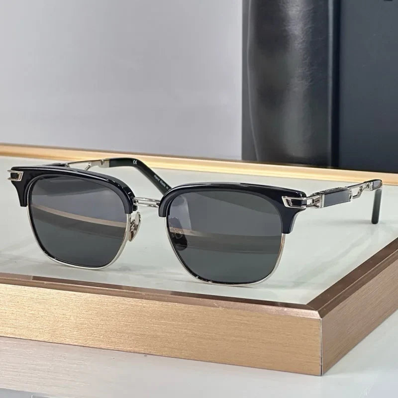 Classical Vintage Dean Eyebow Styel Men's Sunglasses Women Germany Trendy Square UV400 Alloy Acetate Prescription Eyeglasses