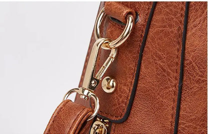 Hobo Bag Leather Women Handbags Female Leisure Shoulder Bags Fashion Purses Vintage Bolsas Large Capacity Tote Bag