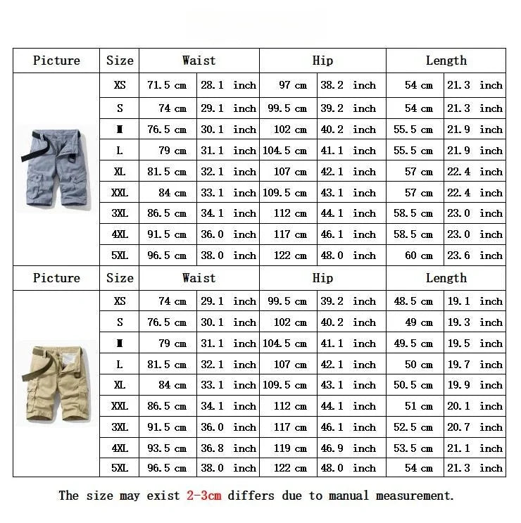 Summer Cargo Shorts Men's Pure Cotton Vintage Washed Multi Pocket Casual Straight Leg Trendy Knee Length Pants Streetwear
