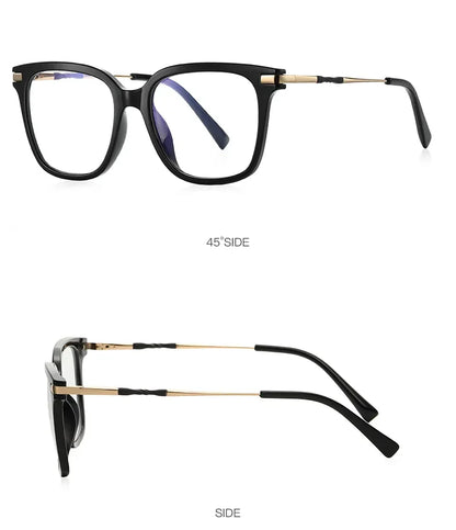 Women's  Reading Glasses Anti Blue Light Geometric Pink Frame Myopia Astigmatism Prescription Glasses  Women  PFD2129