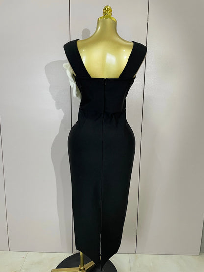Sexy Off Shoulder White Flower Black Red Bodycon Bandage Long Dress Women Luxury Celebrity Evening Club Elegant Party Gowns