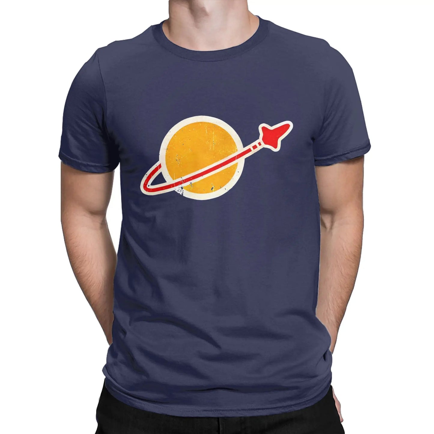 Classic Spaceman Vintage Lego space T Shirts for Men 100% Cotton Novelty T-Shirts Round Collar  Tee Shirt Short Sleeve Clothes