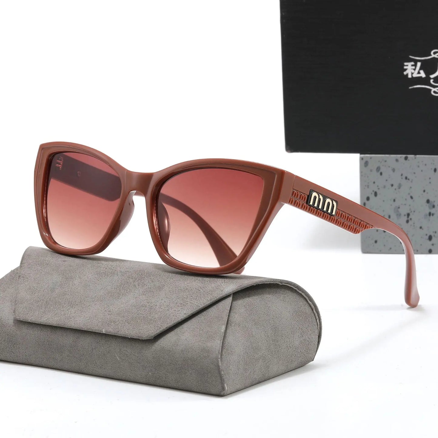 Trendy 2026 New Cat Eye Sunglasses for Women Luxury Square Mens Sun Glasses UV400 Protection Fashion Driving Shades for Women