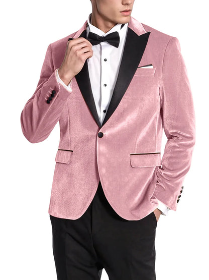 High Quality Classic Men's Suits 1Piece Velvet Custom Suit Timeless Style Every Occasion Wedding Dating Prom Annual Dinner Party