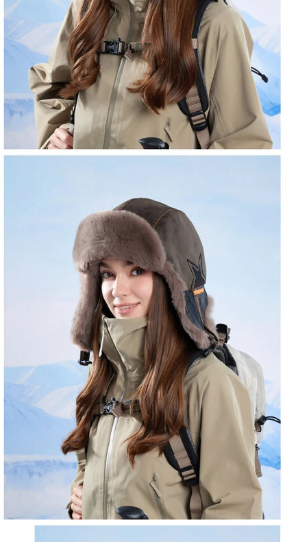 Russian Hat Men Women New Thick Warm Autumn Winter Fur Hat Male Female Windproof Snow Ski Trapper Earflap Cap Bomber Hat