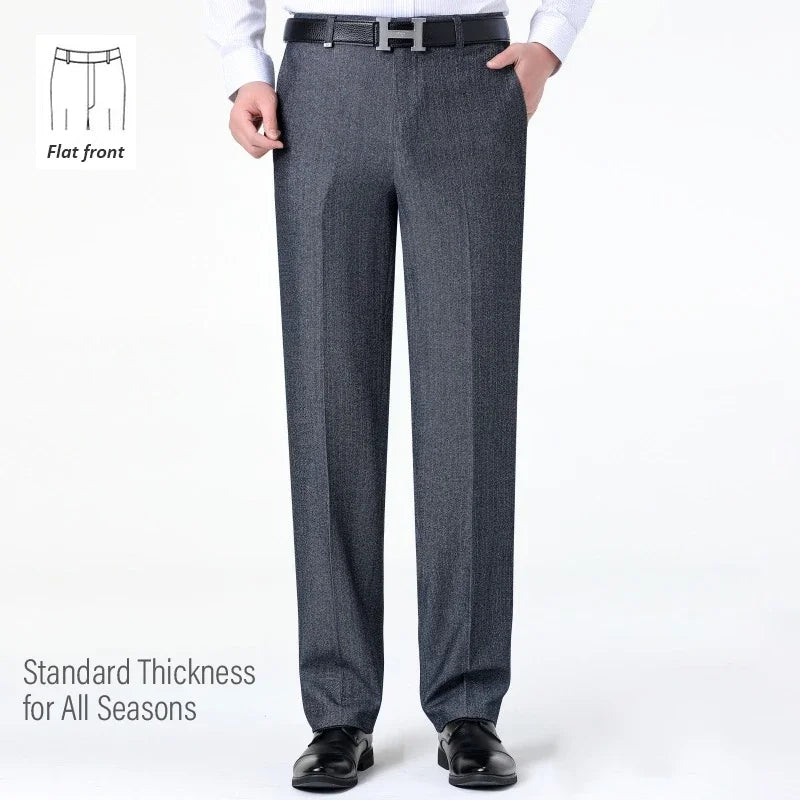Top-Quality Men's Woolen Trousers - Traf Suit Pants,Business Formal,Trousers for Men, Man Pants, Naples Wool Dress Pants for Men