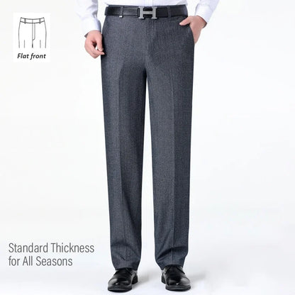 Top-Quality Men's Woolen Trousers - Traf Suit Pants,Business Formal,Trousers for Men, Man Pants, Naples Wool Dress Pants for Men