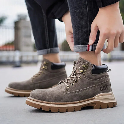 Hot Selling Winter Men Snow Boots High-quality Classic High Top Outdoor Hiking Shoes Anti Slip Thick Soled Practical Work Shoes