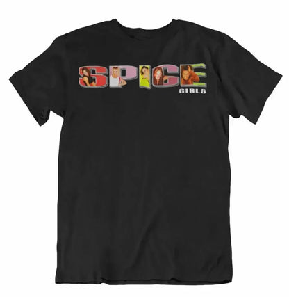 Arrival Vintage Spice Girls T-Shirt 2025 Summer Female Tops Graphic Tour Concert Ladies Women Baggy Tee Shirt Plus Size Tees