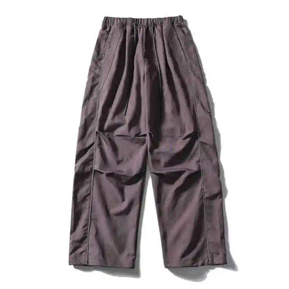 Korean Streetwear Waterproof Outdoor Utility Cargo Pants For Men Quick Dry Adjustable Hem Oversized Sport Casual Pants Trendy