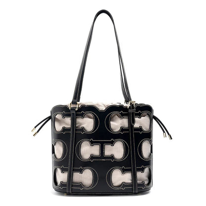 High-end Brand Women's Handbag Fashion Hollow 2026 New Large Capacity Simple Shoulder Bag