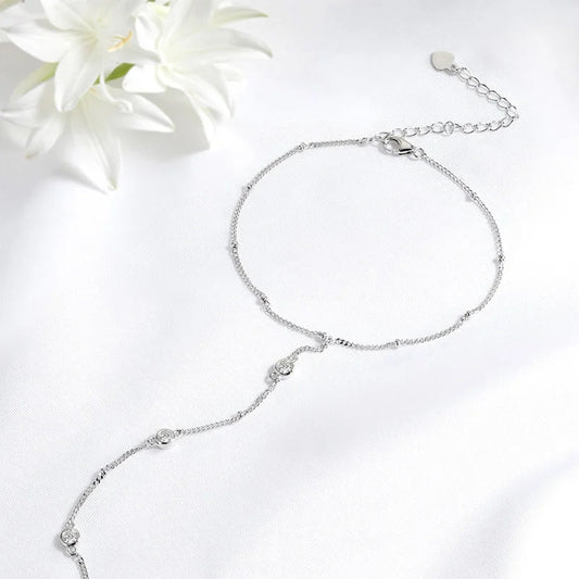 Bracelets en Moissanite 3MM pour Femmes, Taille de Poignet 14-21cm, Chaîne Réglable, Argent Sterling 925 Plaqué Or 18K, Bijoux en Gros