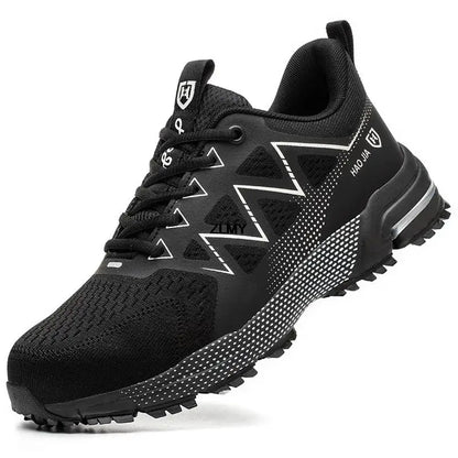 Anti-smash Safety Shoes Men Steel Toe Sneakers Puncture Proof Breathable Work Boots Man Fashion Construction Protective Footwear