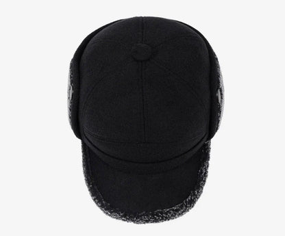 Autumn and Winter New Warm Lei Feng Hat Men's Father Outdoor Leisure Thickened in The Elderly Fleece Hat Baseball Cap Ear Cap