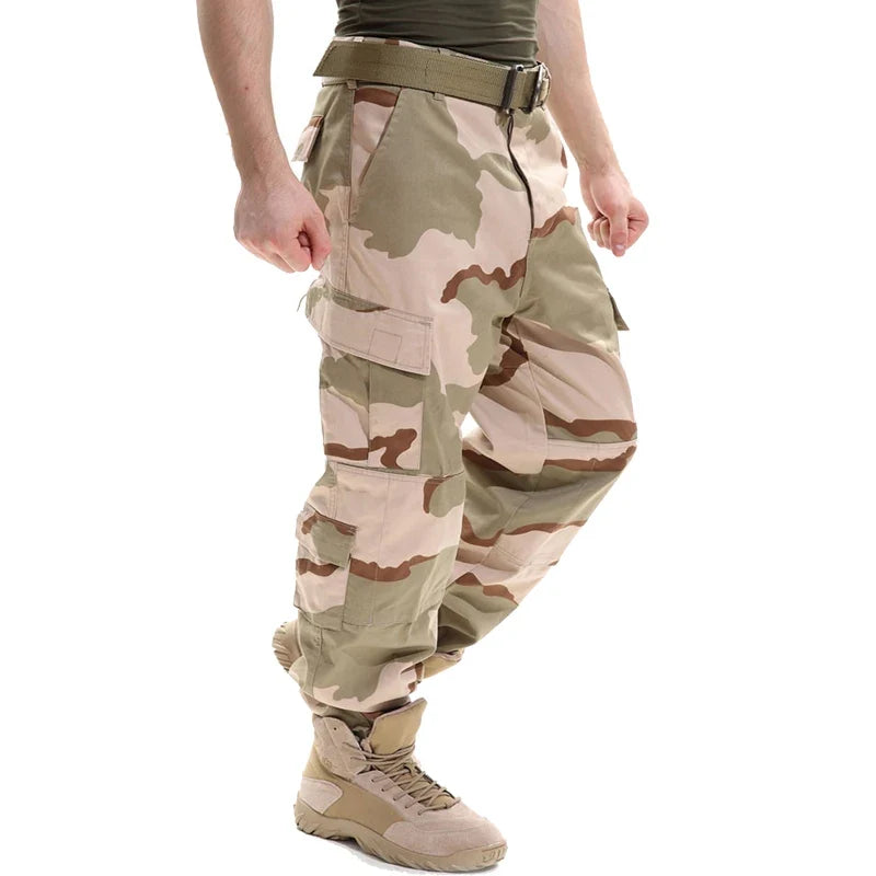 Men's Uniform Camouflage Tactical Multicam Cargo Pants Army Combat Long Trousers Fisthing Climbing Hunting Pants