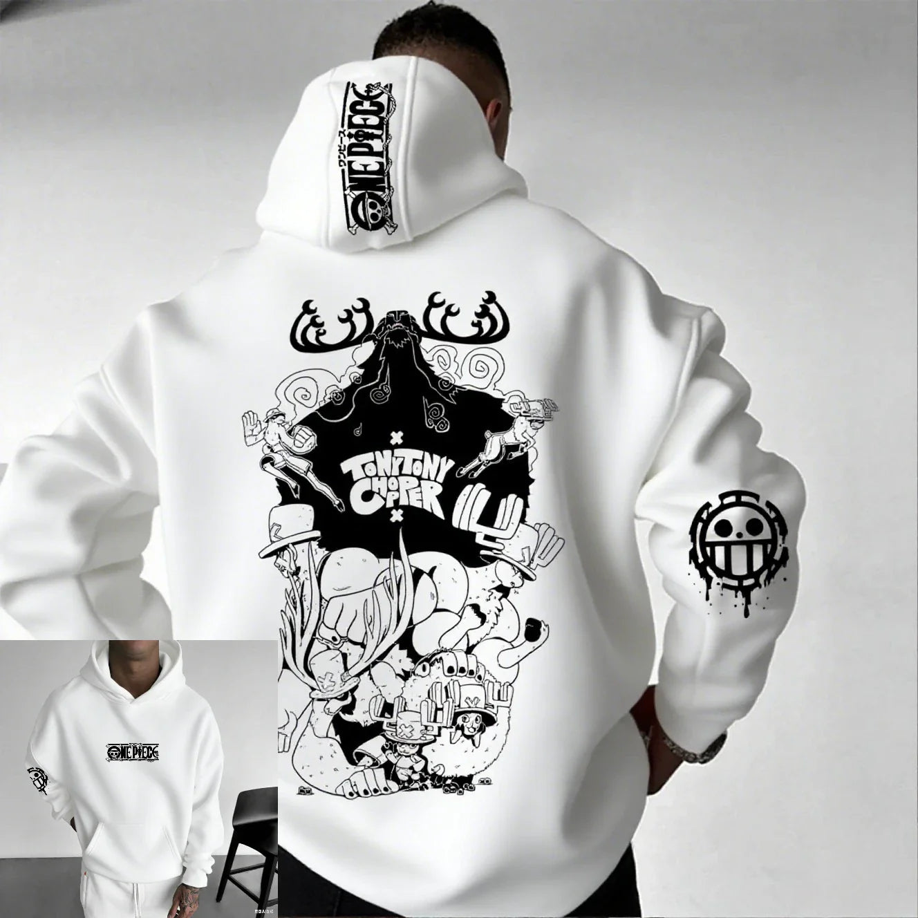 One Piece Chopper Anime Hoodie Men Women Pullover Sweatshirt Graphic Print Streetwear Casual New Spring Autumn Long Sleeve Top