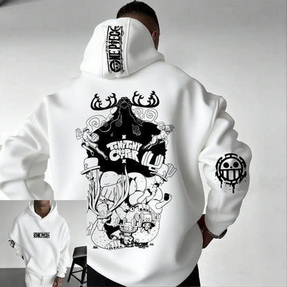 One Piece Chopper Anime Hoodie Men Women Pullover Sweatshirt Graphic Print Streetwear Casual New Spring Autumn Long Sleeve Top