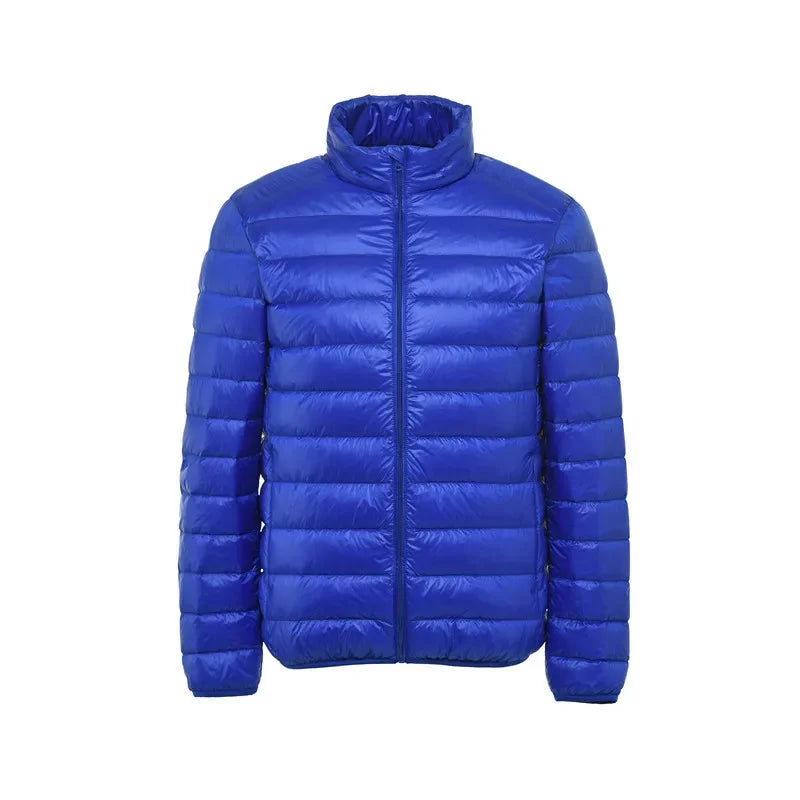 2025 0-10℃ Autumn Fashion Men's Ultra Light Duck Down Jackets Winter Feather Padded Puffy Coat Portable Warm Quilted Outerwear