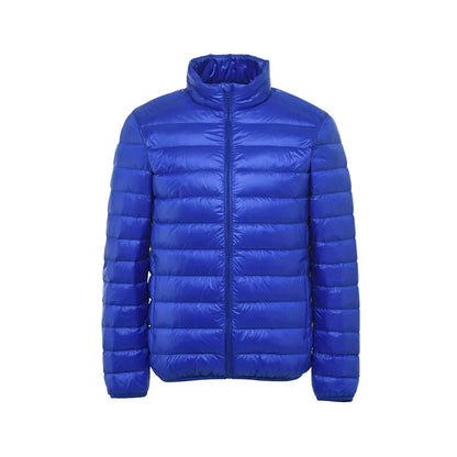 2025 0-10℃ Autumn Fashion Men's Ultra Light Duck Down Jackets Winter Feather Padded Puffy Coat Portable Warm Quilted Outerwear