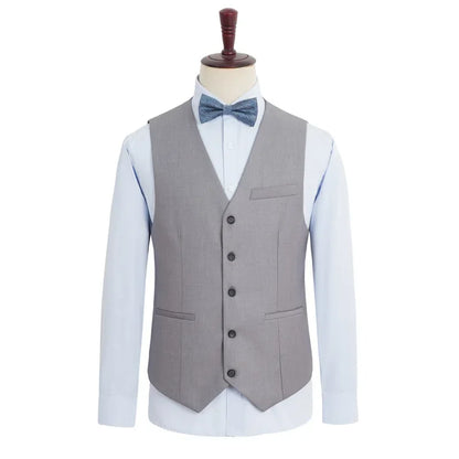2025 Plus Size Suit Vest Men Solid Color Single Breasted Waistcoat For Host Groom Groomsmen Grey Black Navy Waist Coat 9XL
