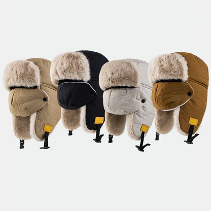 Russian Hat Thick Warm Winter Hat Men Women Fluffy Fur Hat with Mask Male Female Snow Ski Trapper Earflap Cap Bomber Hats