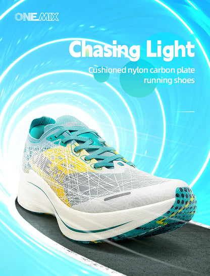 Marathon Carbon Plate Running Shoes Shock Absorption Ultra-light Sports Shoes Rebound Technology Outdoor Men Sneakers