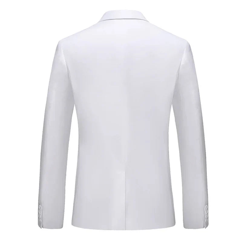 2026 New Men's Green Suit Jacket, Two Button V-Neck Coat, Wedding Party Formal Dress Tops Blue Red Yellow Green Blazers