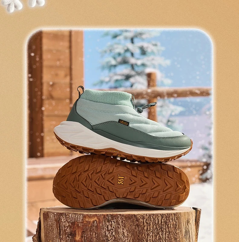Men Winter Boots High-Top Thermal Ankle Support  Fleece Lined Ice Grip Abrasion-Resistant Sneakers Male 672542215A