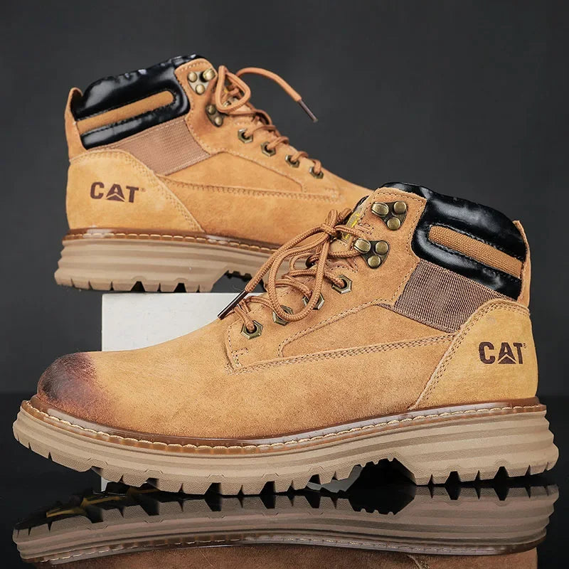 Hot Selling Winter Men Snow Boots High-quality Classic High Top Outdoor Hiking Shoes Anti Slip Thick Soled Practical Work Shoes
