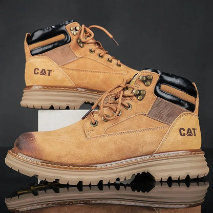 Hot Selling Winter Men Snow Boots High-quality Classic High Top Outdoor Hiking Shoes Anti Slip Thick Soled Practical Work Shoes