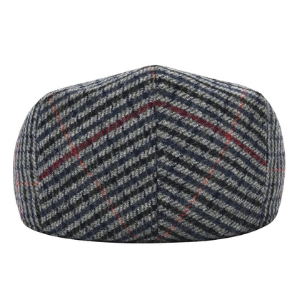 Men's Herringbone Flat Ivy Newsboy Hat Wool Blend Gatsby Cabbie Cap