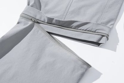 Fanuocetar Mens Removable Hiking Pants for Summer Quick Dry Camping Trekking Climbing Outdoor Scratch-resistant Stretch Pants