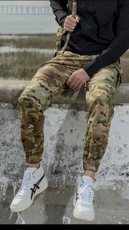 Men Camouflage Tactical Pants Camping Hiking Jogger Trousers Casual Waterproof Fashion Hunting Outdoors Casual Cargo Pants