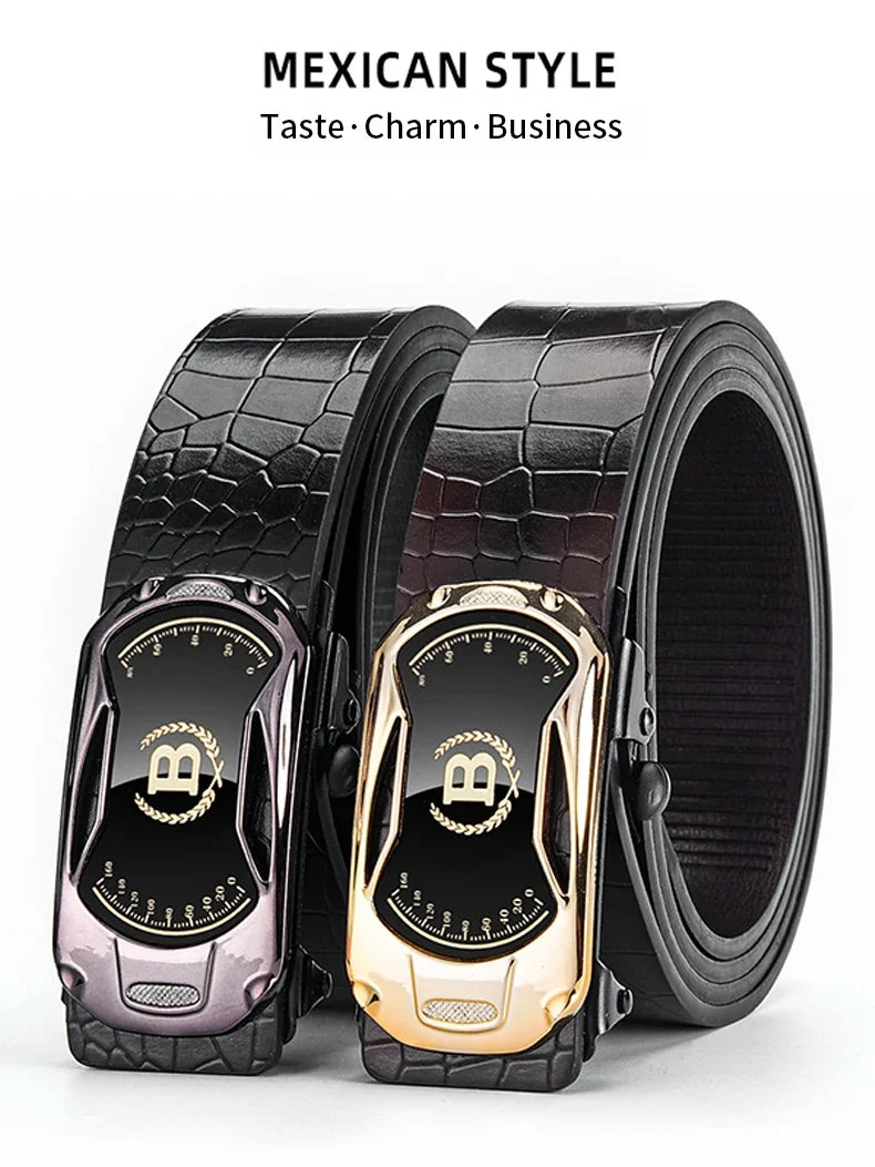 New Product Belt MEN'S High Quality Toothless Automatic Buckle Casual Men Belt MEN'S Business Fashion Belt