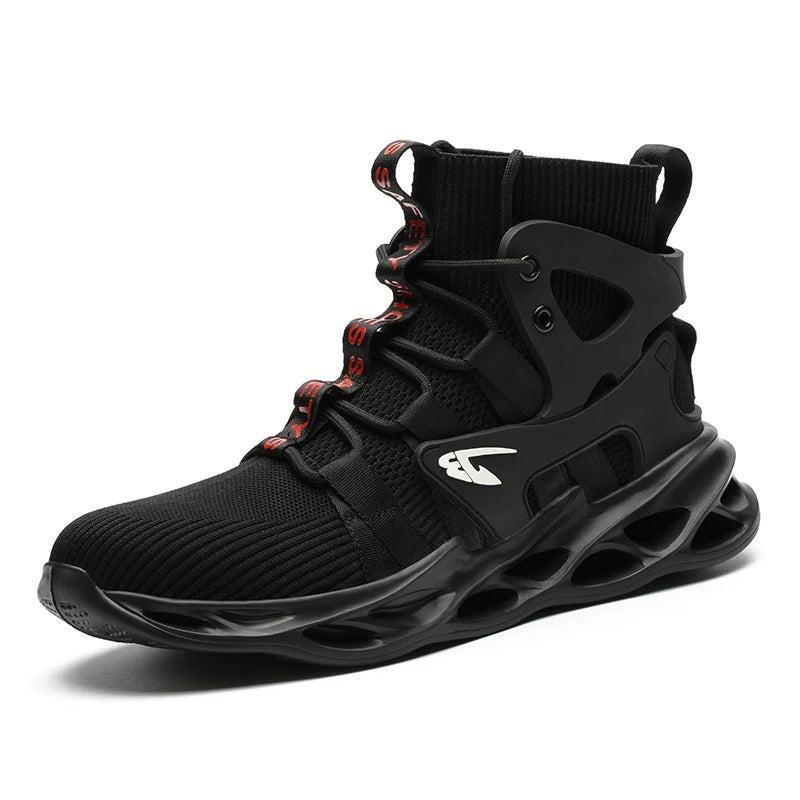 Construction Work Shoes Slip Resistant Lightweight Breathable Sneakers for Men Protection Safety Shoes Work Hiker Boots