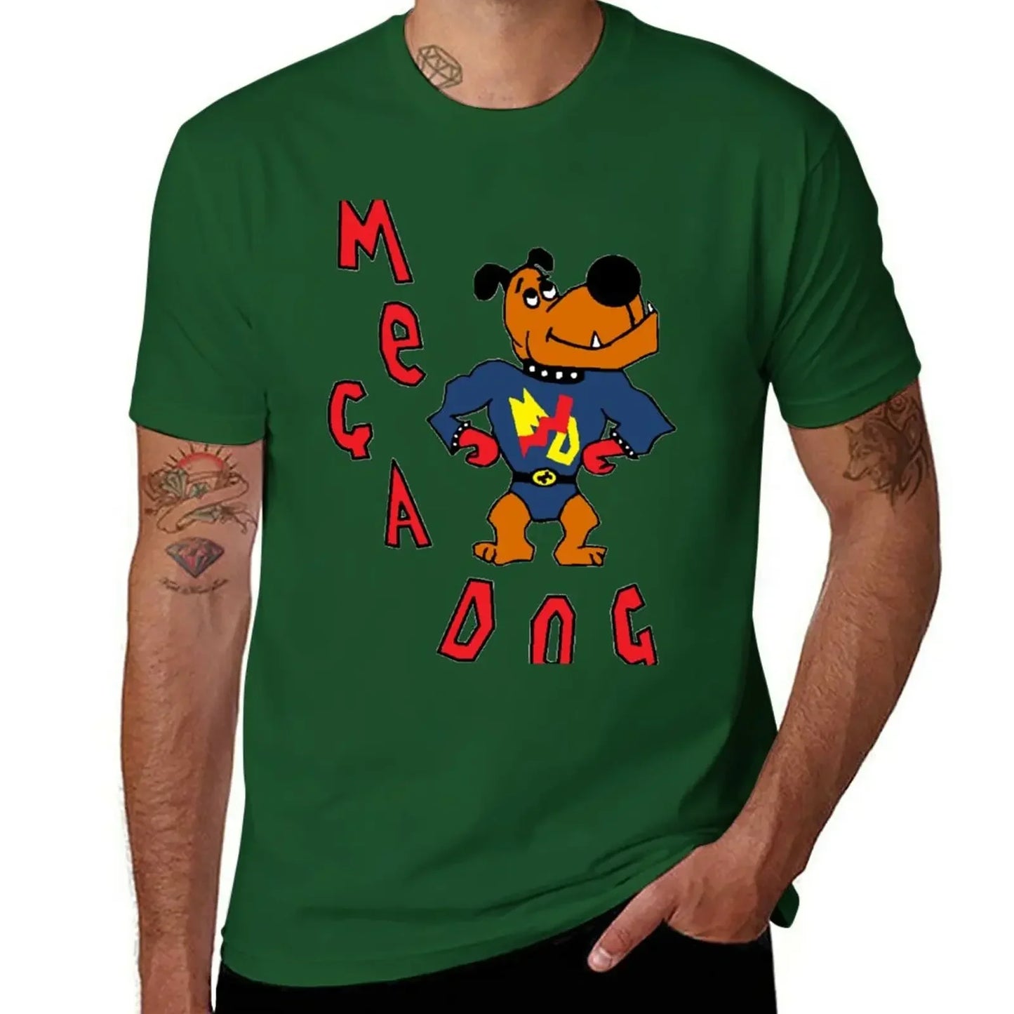 T shirt vintage t shirt mens t shirt graphic New Skins UK - Sid Jenkins Mega Dog Design T-Shirt  men clothing harajuku