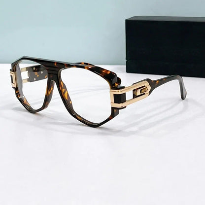 163 luxury designer men's sunglasses  women high quality acetate alloy irregular square frame Prescription eyeglasses fashion