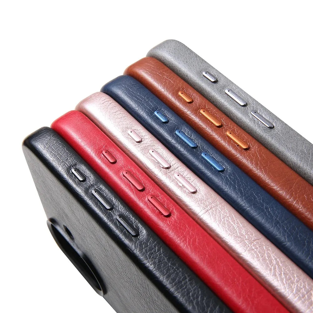 Luxury Business Leather For Magsafe Magnetic Phone Case For IPhone17 16 15 14 ProMax Shockproof Metal Lens Frame Protector Cover