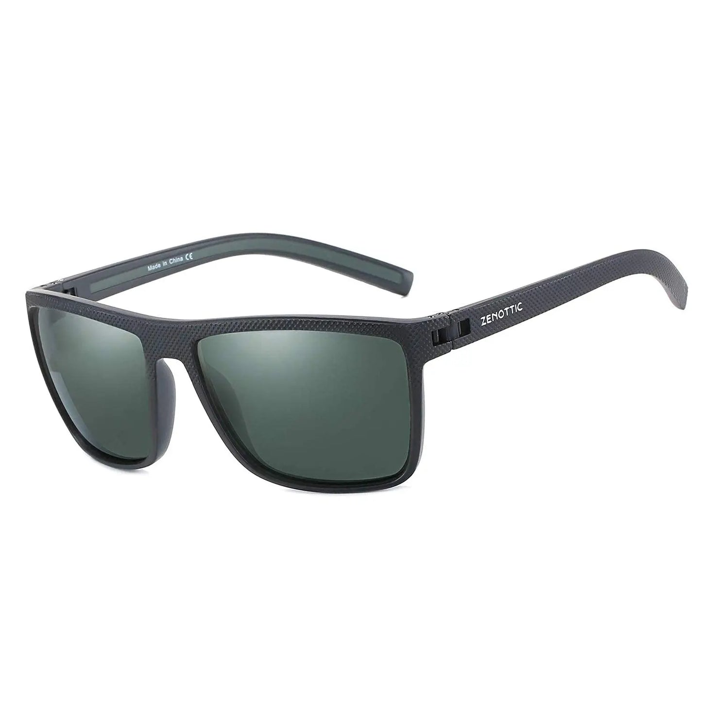 Polarized Sunglasses for Men Shades Lightweight TR90 Frame UV400 Protection Square Outdoor Trave Driving Sun Glasses