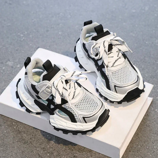 Fashion Kids Soft Chunky Running Sports Shoes Children's Sneakers Boy Spring Summer Mesh Girls School Causal Basketball Shoes