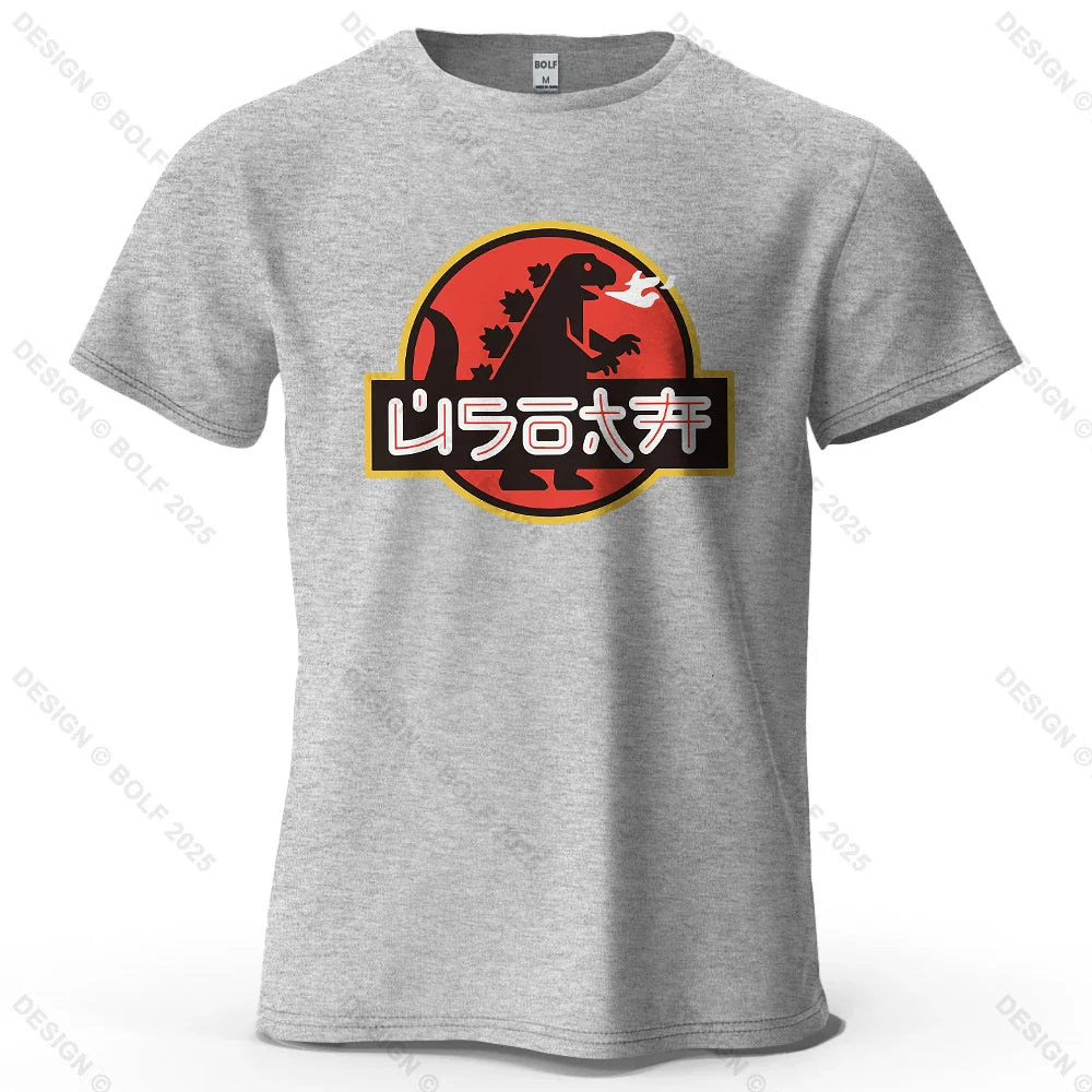 Japan Printed Men's T-Shirt 100% Cotton Oversized Harajuku Graphic Tees for Women Tops Tees Casual Streetwear
