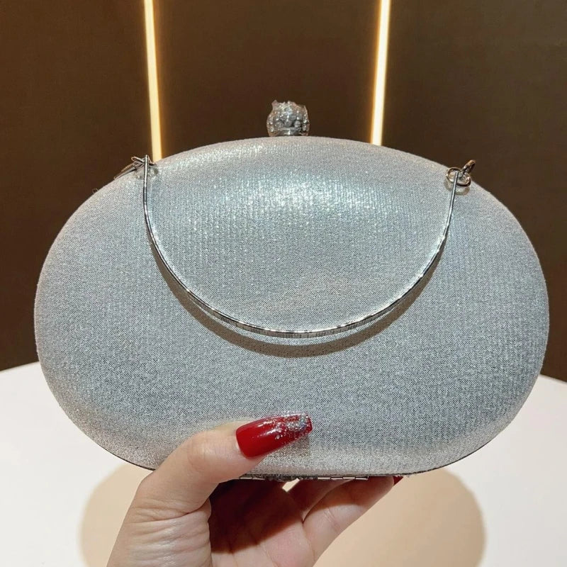 Golden Birthday Party Luxury Crystal Silver Diamond Evening Bags Women Party Purse Wedding Pink Bridal Boutique Clutch Bags