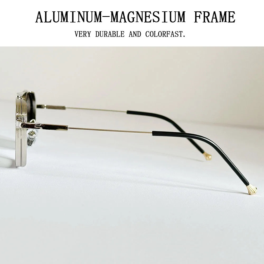 2025 Square Sunglasses Women Trendy Vintage Steampunk Sunglass Men Luxe Fashion Glasses Gafas De Sol Hombre Lunette Soleil Femme