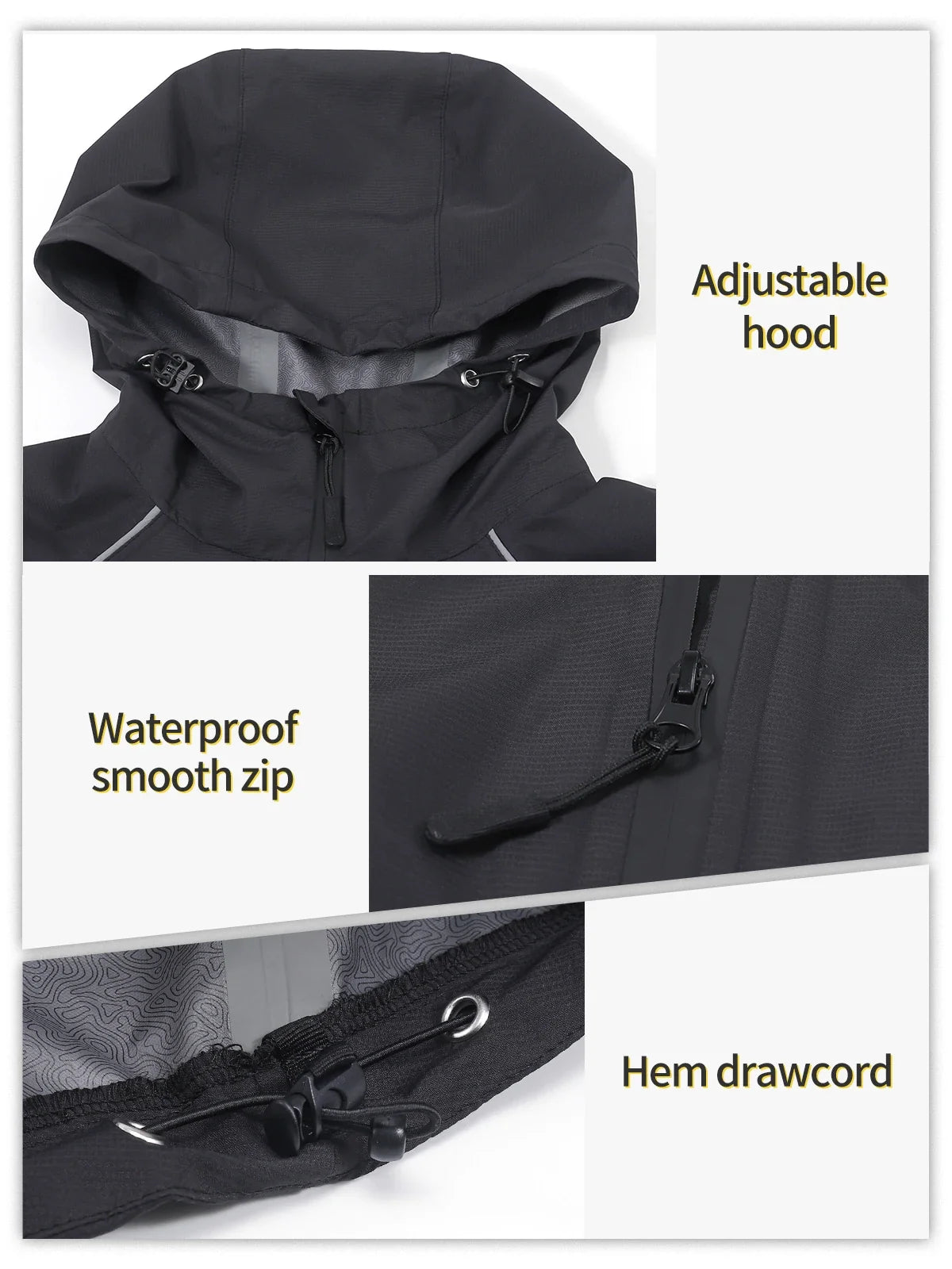 Waterproof Running Cycling Jacket for Men Breathable Bike Rain Jacket Bicycle Coat Clothing Windbreaker