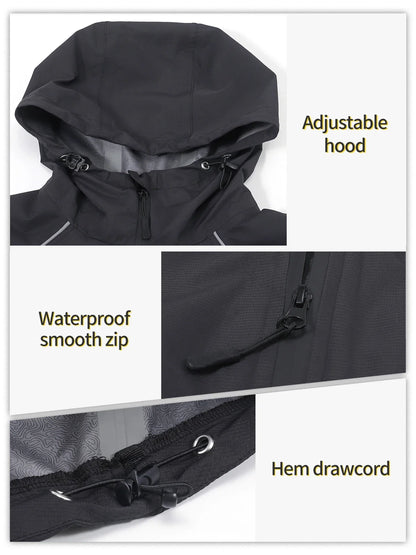 Waterproof Running Cycling Jacket for Men Breathable Bike Rain Jacket Bicycle Coat Clothing Windbreaker