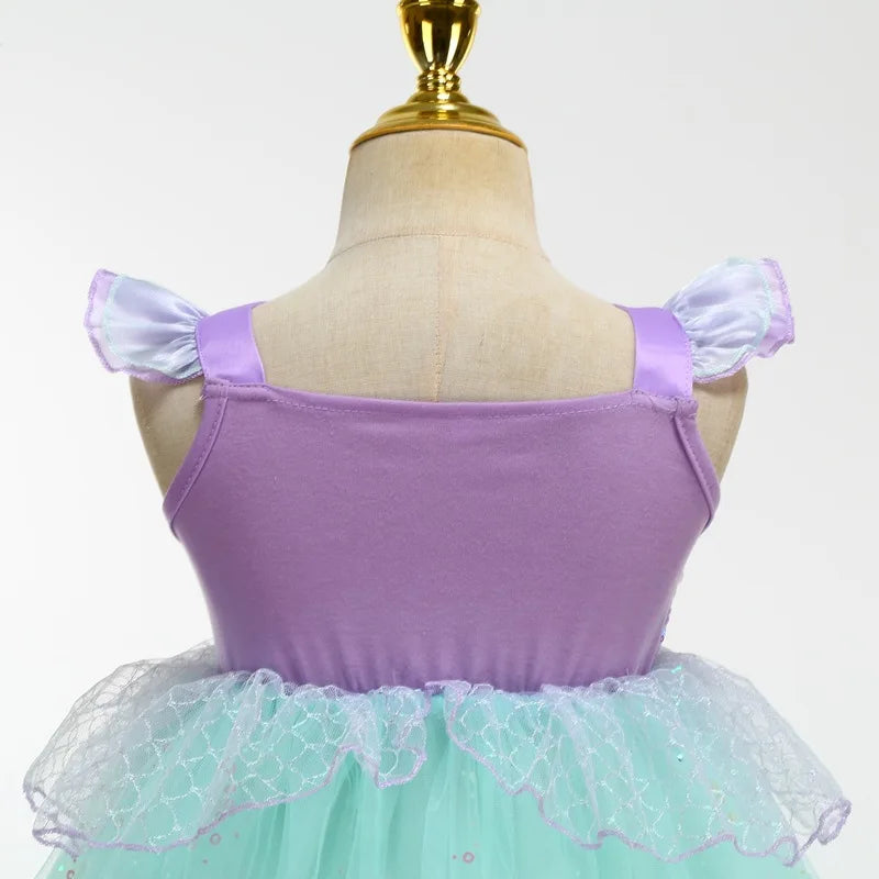 2026 Summer Dresses Baby Girl Carnival Mermaid Princess Dress Kids' Sets and Outfits Kids Clothes Girls Birthday Party Costume