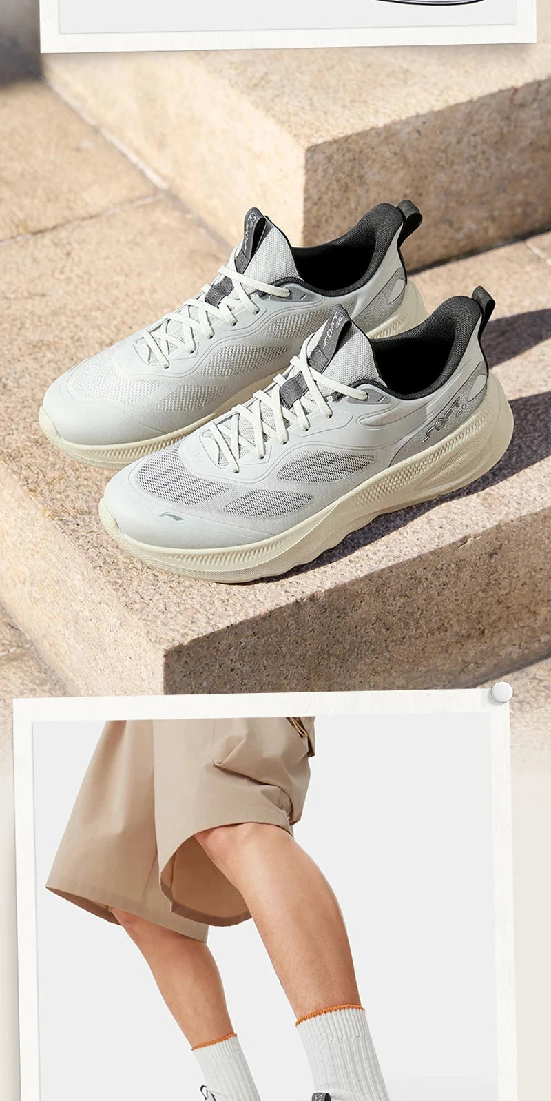 Men's SOFT GO 2 V4 Lifestyle Shoes COMFOAM Cushion Comfortable Breathable LiNing Stylish Casual Sneakers AGLV091