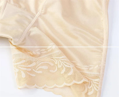 Zipper Tummy Control Panties High Waist Shapewear Brief Shorts Body Shaper Butt Lifting Silky Stretchy Fabric Seamless