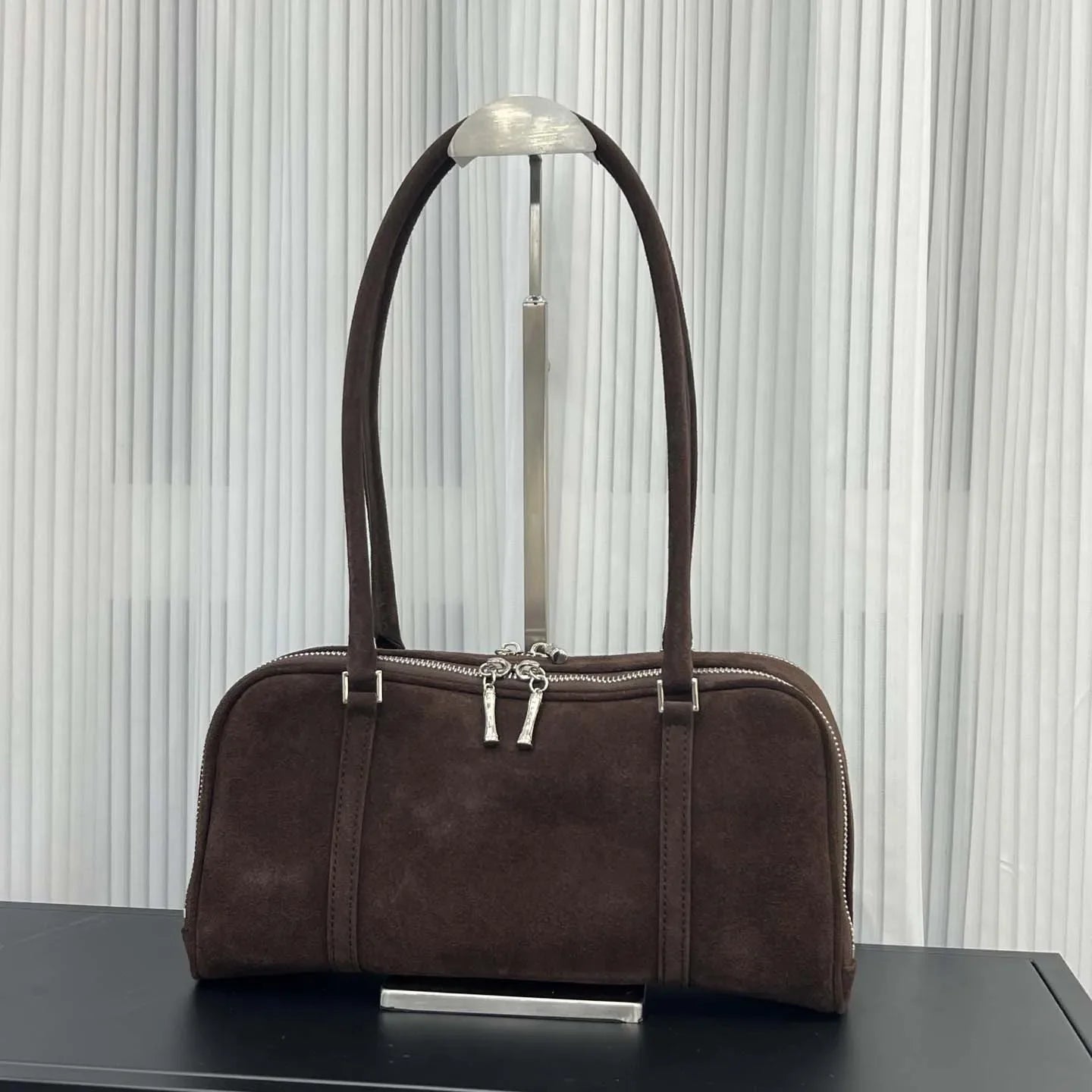 Elegant Versatile Suede Underarm Bags For Women Premium Soft Genuine Leather Shoulder Bag For Office Commute Lady Handbags New