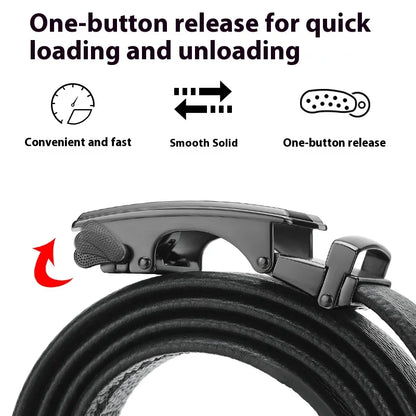Luxury belts for men Genuine leather belts Alloy buckle automatic belt Men's fashion designer belts Jeans waistband